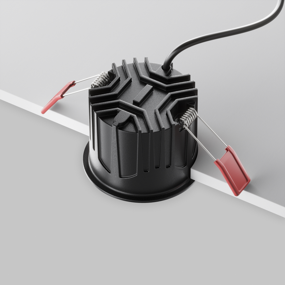 Встраиваемый светодиодный светильник Maytoni Alfa LED DL043-01-15W3K-RD-B-1