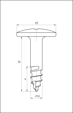 Винт тентовый (опорный)