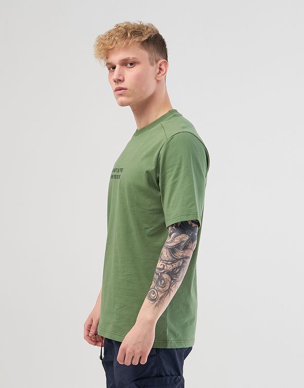 Футболка We Don’t Care V-Sign T-shirtGreen - фото 4