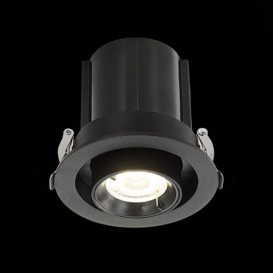 ST702.348.12 Св-к встр. Черный LED 1*12W 4000K 900Lm Ra80 24° IP20 D90xH92 180-240V Встраиваемые светильники