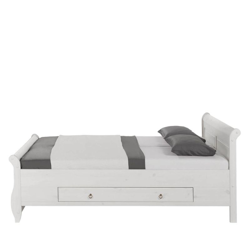 Кровать Мальта с ящиками 140x200 (белый воск)