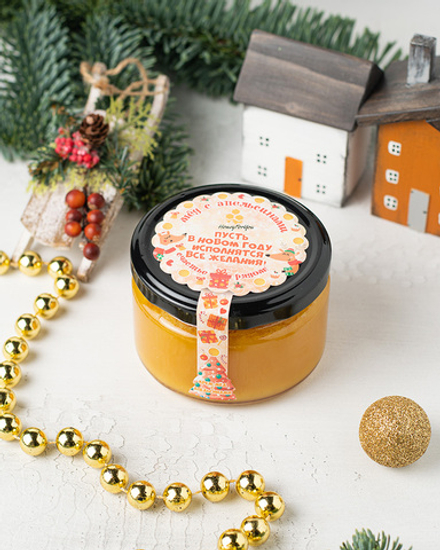 Новогодний медовый десерт (медовый десерт) HoneyForYou "Сочный апельсин", 250 г.