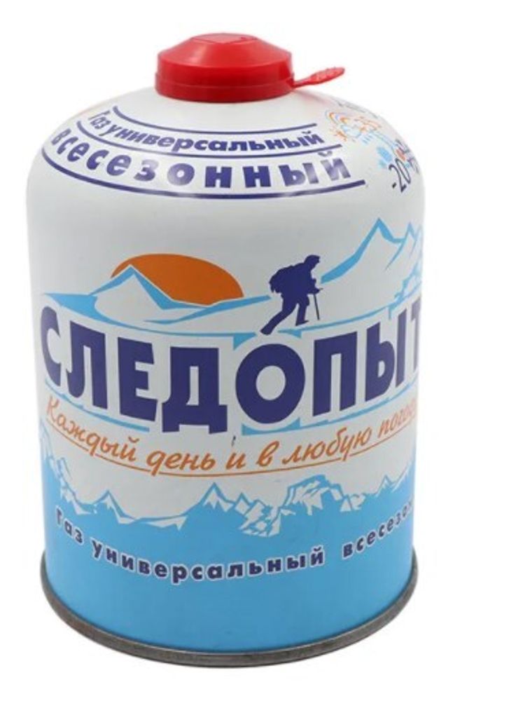 Газовый баллон Следопыт 450гр, всесезонный (12шт/уп)
