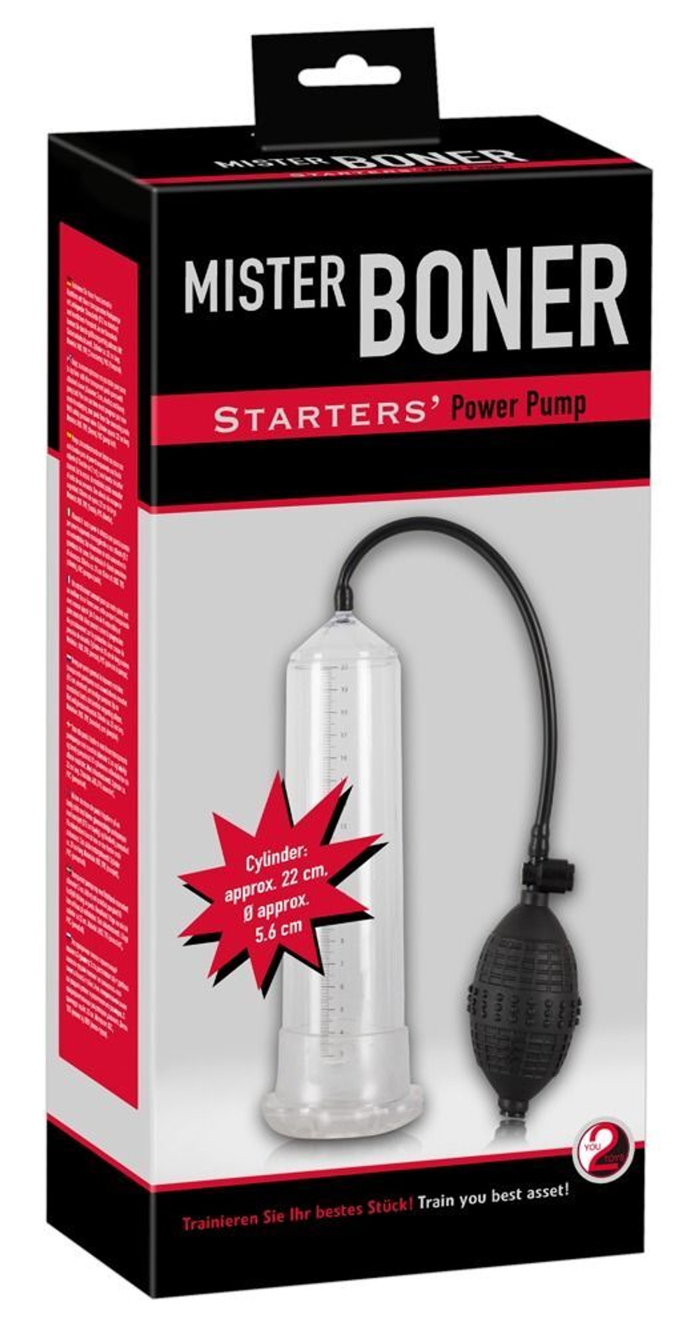 Помпа для пениса Mister Boner Starter - 21,5 см. (Цвет: прозрачный)