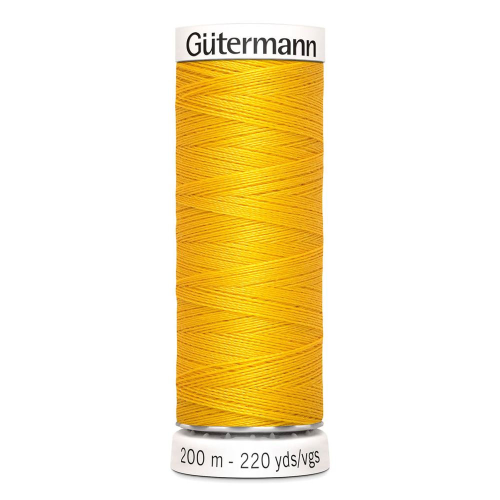 01 Нить Sew-All 100/200 м для всех материалов, 100% полиэстер Gutermann 748277 (106 т.желтый)