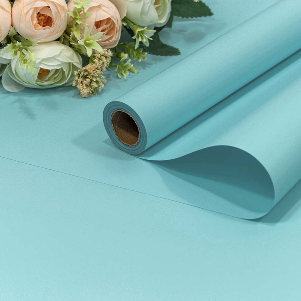 Пленка В рулоне 10 м х 58 см "Корейская" (Бирюзовый, Голубой)
