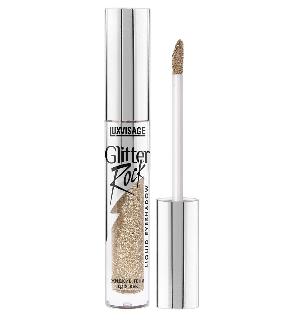 Жидкие тени LuxVisage Glitter Rock Liquid Eyeshadow - 302 ROYAL GOLD