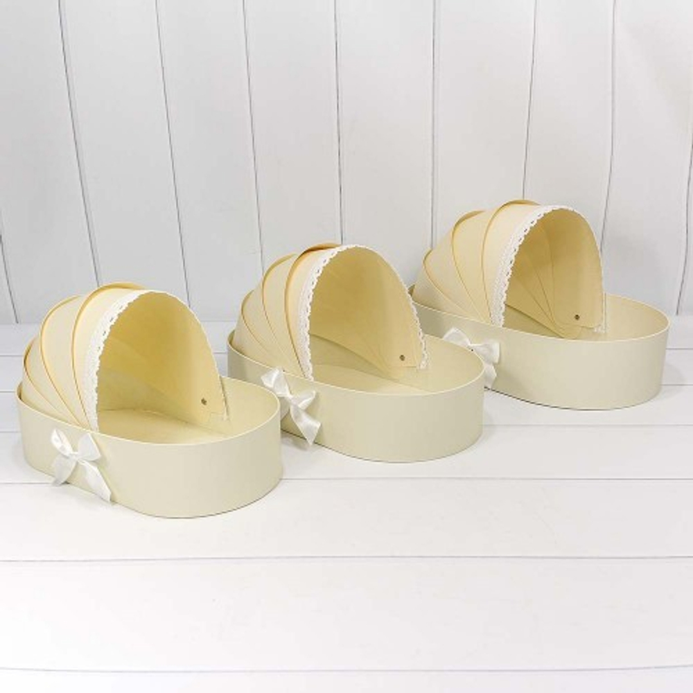 Коробка 39х23.3х9 см Набор 3 шт "Люлька" (Бежевый)