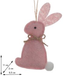 GAEM Изделие декоративное подвесное "Заяц", L6,5 W2 H11 см, 3в.