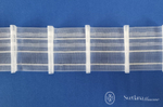 Шторная лента Bandex WALZER 1:1.7 P1, групповые складки, цвет прозрачный (ширина 70 mm)