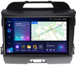 Магнитола для KIA Sportage 3 2010-2016 (поддержка штатного усилителя) - Teyes CC3-2K монитор 9.5" 2K QLED на Android 10, ТОП процессор, CarPlay, 4G SIM-слот