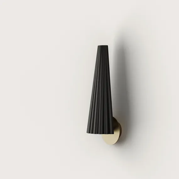 Бра Bion золотое с черным абажуром