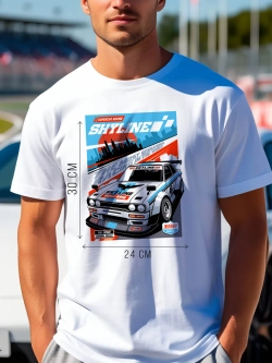 Футболка мужская y2k с принтом машиной