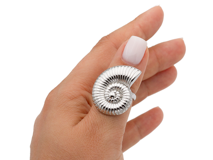 Кольцо "Ракушка аммонита" 29мм