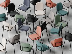 Стул Ror, 2 Frame, рогожка, черный /зеленый