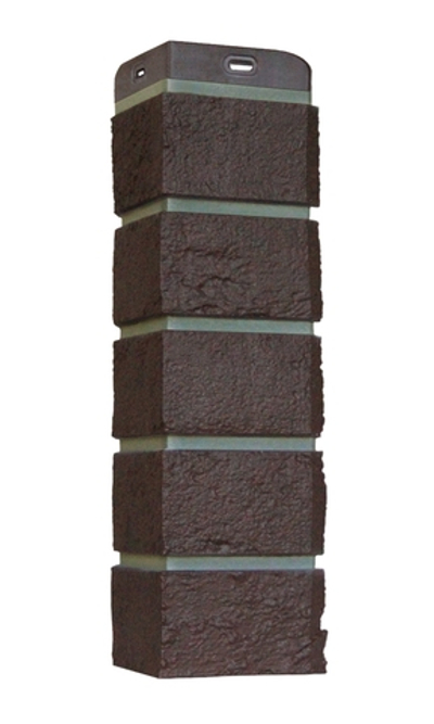 Угол фасадной панели Кирпич состаренный дизайн, Гранд Лайн