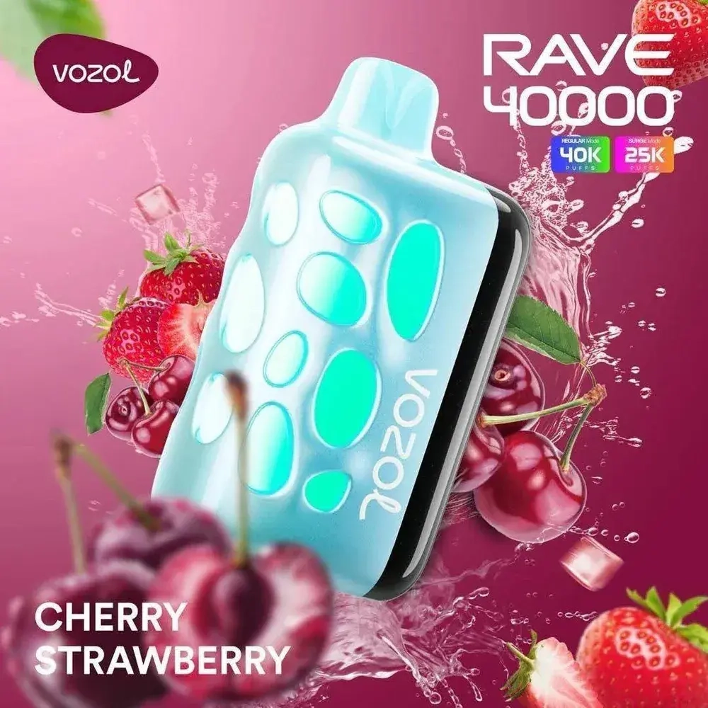 Vozol RAVE 40000 – Cherry Strawberry (5% nic)