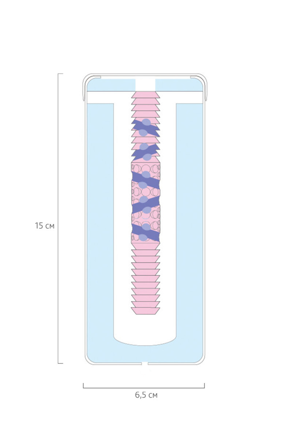 МАСТУРБАТОР PPP HIMEKANOU WIDE CUP PLEASURE IBOBIDA TYPE, TPE, ТЕЛЕСНЫЙ, 15 СМ
