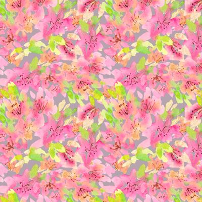 Розовые акварельные цветы