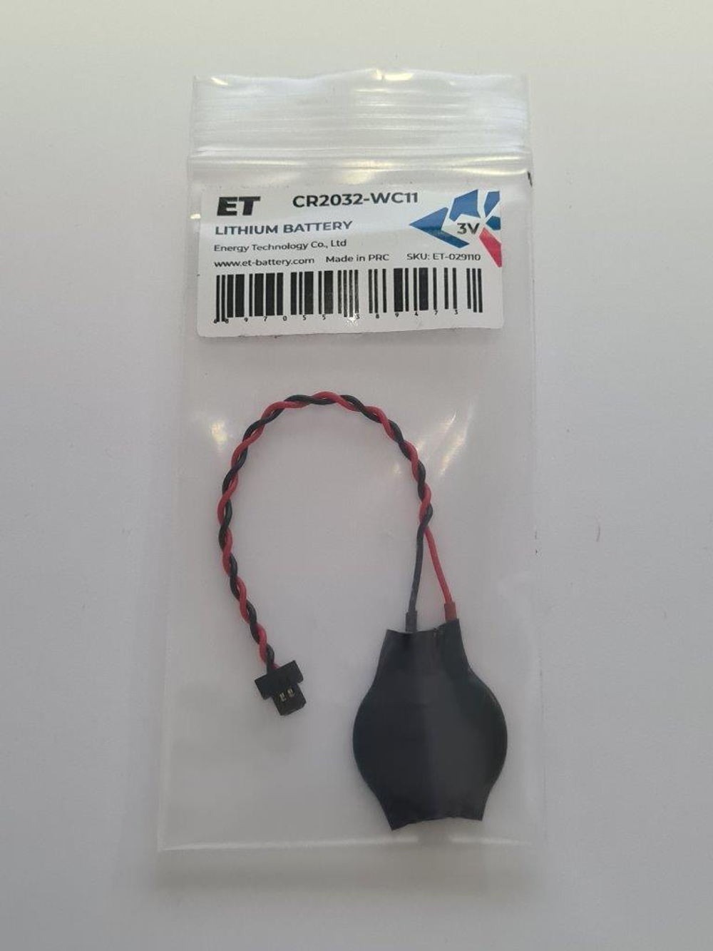 Элемент питания ET CR2032-WC11 PK1