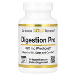 California Gold Nutrition, Digestion Pro с ProDigest®, растительная смесь экстрактов артишока и имбиря для поддержки пищеварения, 320 мг, 60 растительных капсул