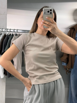 Футболка женская арт. 821 цвет "бежевый"