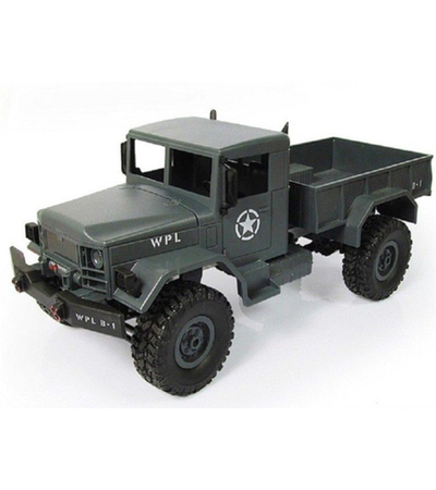 Радиоуправляемая машина WPL B-16R военный грузовик (серый) 6WD 2.4G 1/16 RTR