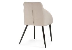 Стул на металлокаркасе Фусе бежевый / черный