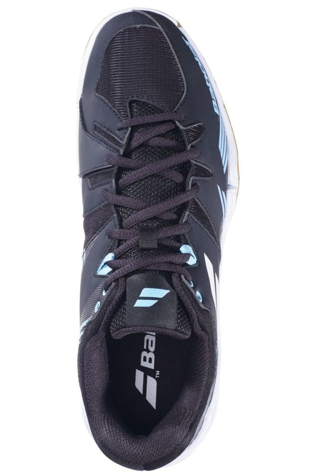 Мужские кроссовки для бадминтона/сквоша Babolat Shadow Spirit Men - black/light blue