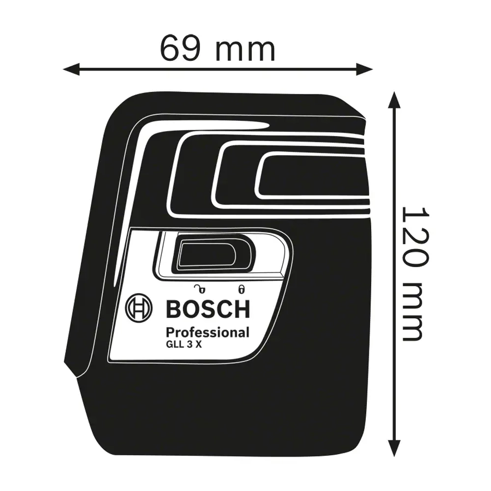 Линейный лазерный нивелир GLL 3 X BOSCH 0601063CJ0