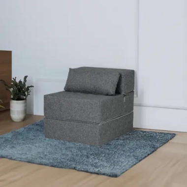 Бескаркасное кресло-кровать (трансформер) BuyDream (серый)