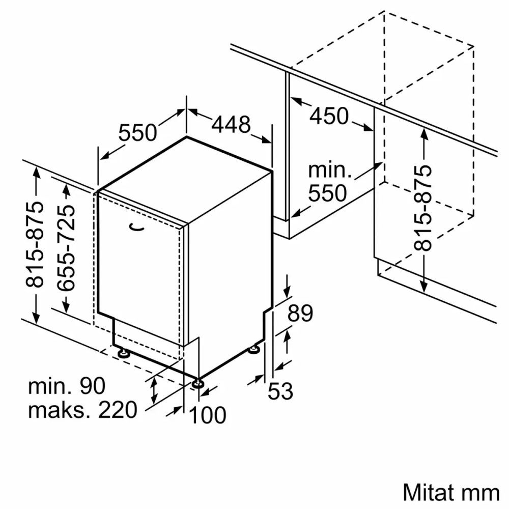 Встраиваемая посудомоечная машина Bosch SPV25CX01E