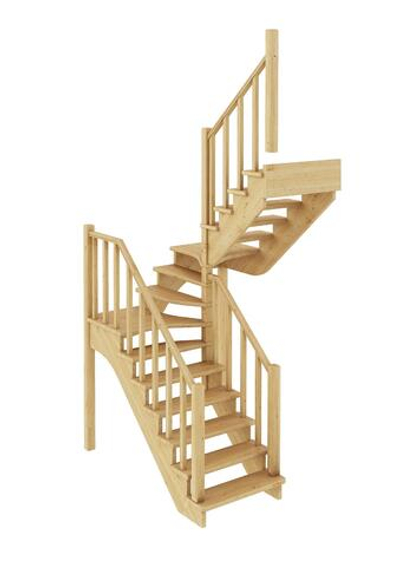 Лестница на второй этаж К-034м Правая