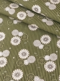 Ткань бязь плательная, рис. "Одуванчики", ширина 150 см, арт. 063