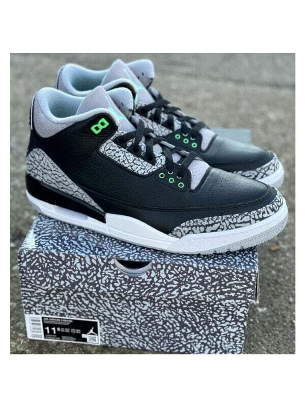 Кроссовки Jordan Air Jordan 3 "Green Glow"