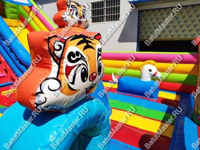 Коммерческий батут "Тигриная страна 2" 9,5*6*5,8 м