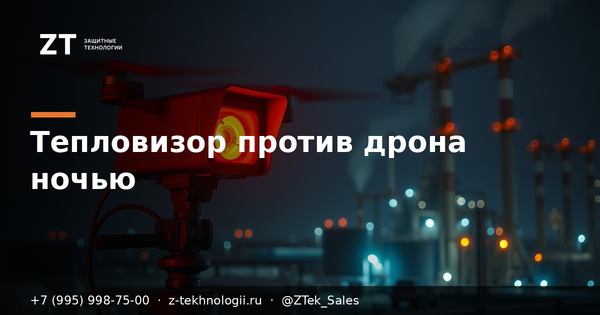Тепловизор против дрона ночью: где радиодетектор слеп Тепловизор против дрона ночью: где радиодетектор слеп
