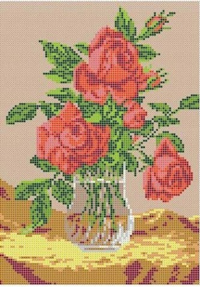 Г-1029 Розовый букет в вазе