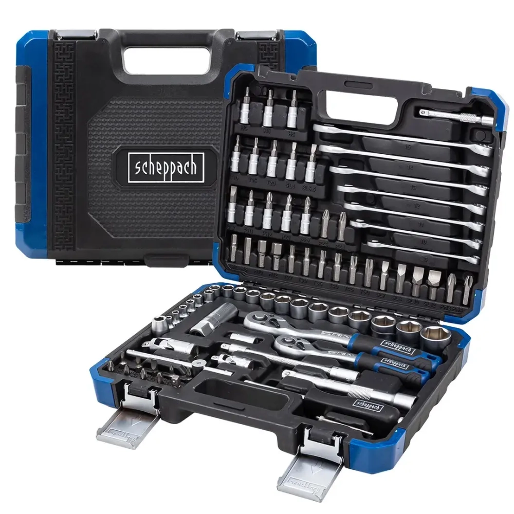 Набор инструментов 1/4'' 3/8'', 82пр. (6-гран) Scheppach Sch-4821-5DS