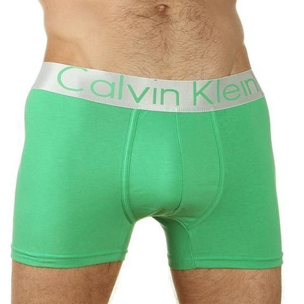 Мужские трусы боксеры cредней длины зеленые Calvin Klein Boxer