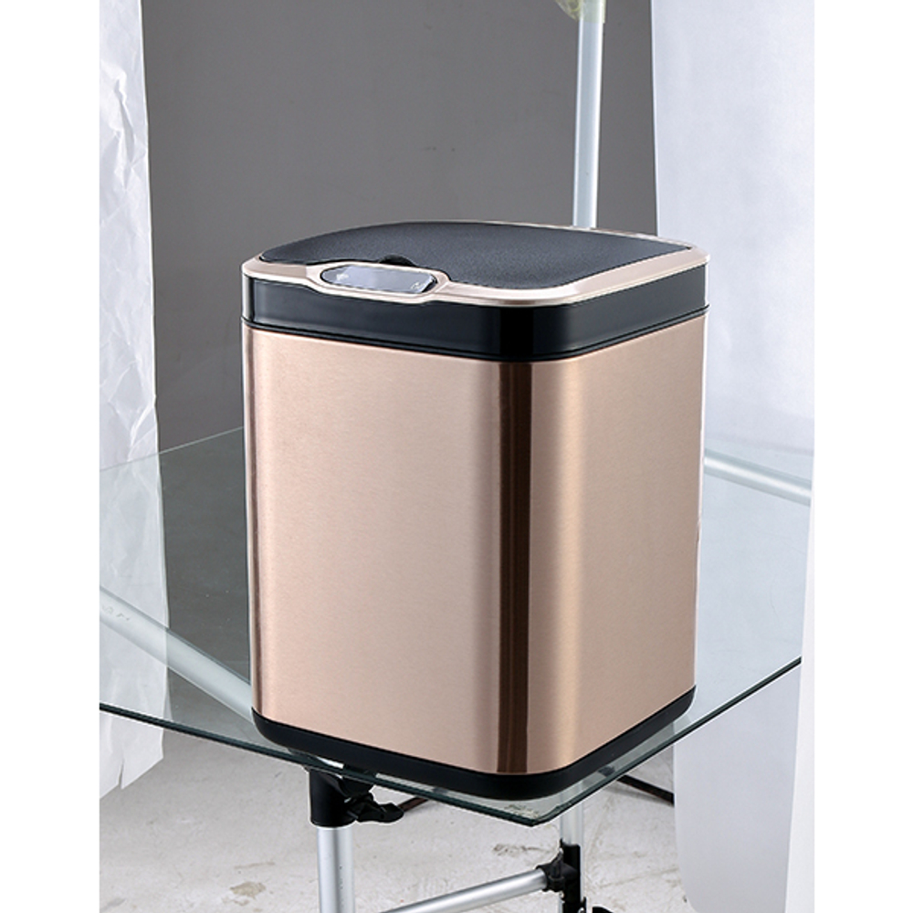 Ведро для мусора сенсорное, квадратное, внутр ведро, Foodatlas JAH-6310, 7 л (белый)