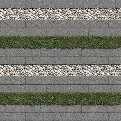 Тротуарная плитка ГАЗОННАЯ РЕШЕТКА - Гранит Серый