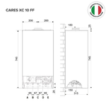 Газовый котел Ariston CARES XС 10 FF NG