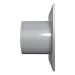 Вентилятор вытяжной D100 SLIM 4С gray metal с обратным клапаном  DICITI
