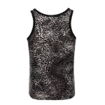 Серая мужская майка с леопардовым принтом (Размер: L) (Цвет: серый)