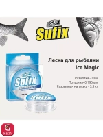 Леска зимняя Ice Magic x12 прозрачная 30м 0.065мм 0,6кг