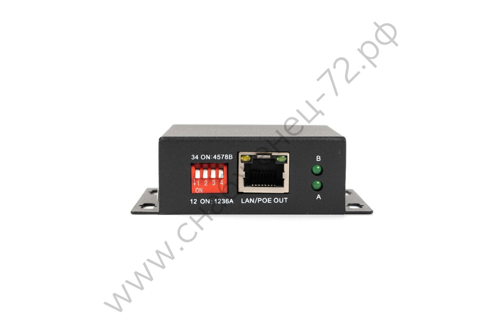 Репитер PSE-REP-E v.2, мощность 30Вт, дальность передачи 100м., вх./вых. RJ-45 PoE