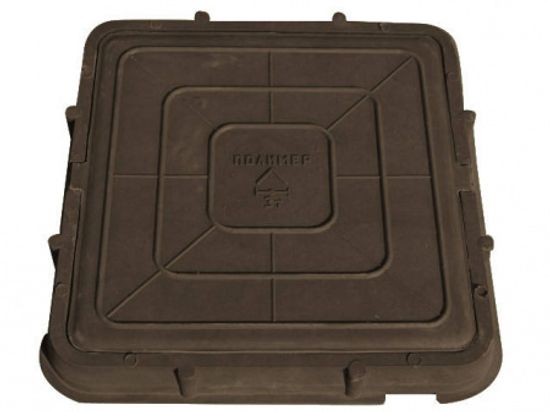 Люк полимерно-композитный квадрат.0,66х0,66