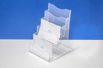 Буклетница настольная А6 5-ти ярусная горизонтальная