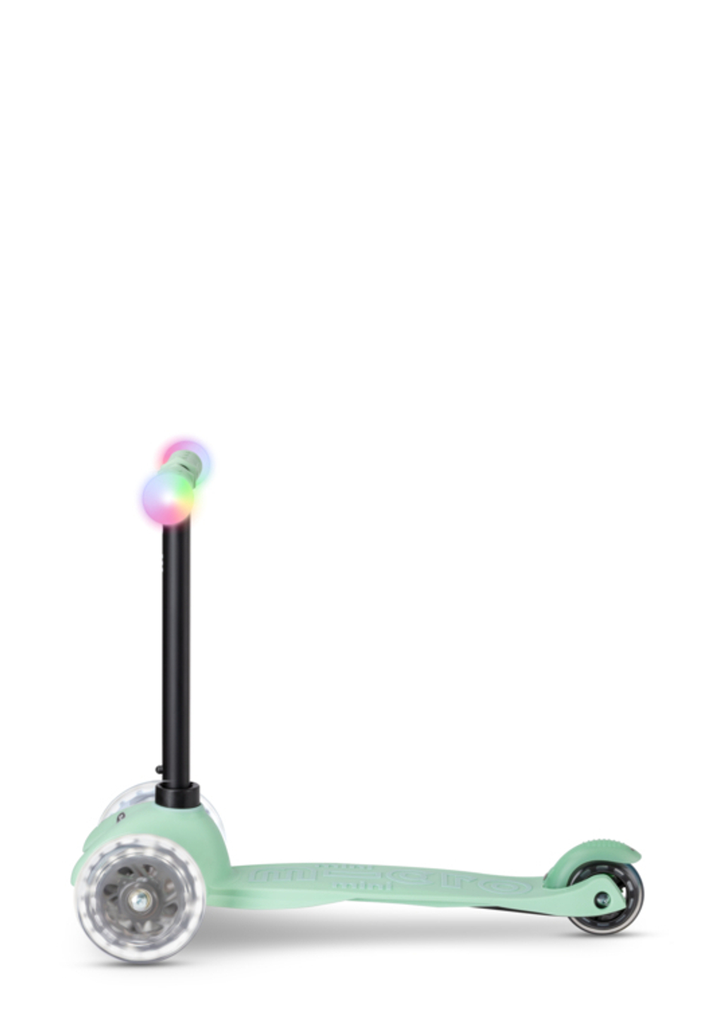 Самокат Micro Mini2Grow Deluxe Magic LED ментоловый